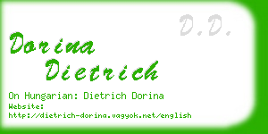 dorina dietrich business card